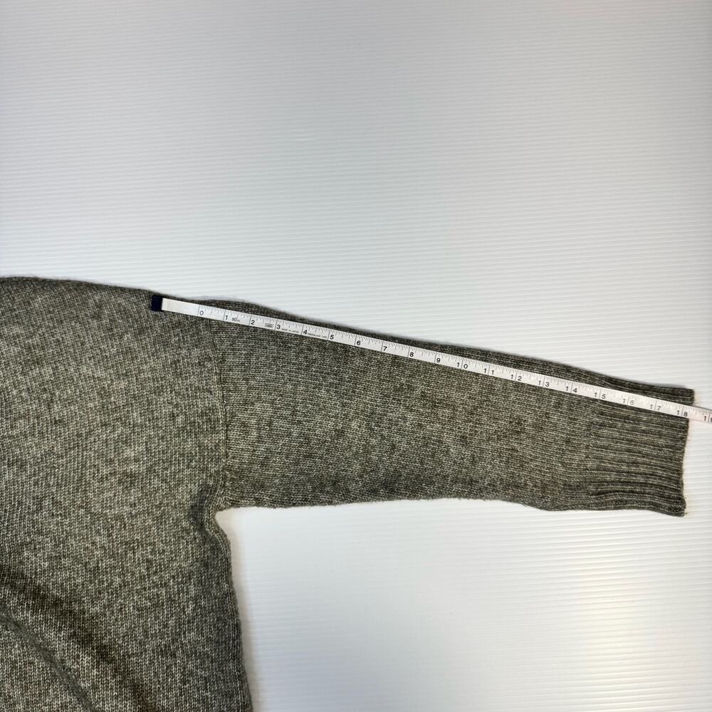Ella Moss Cardigan Sweater Large Olive Green Minimalist Cozy Casual Layering - Picture 5 of 16